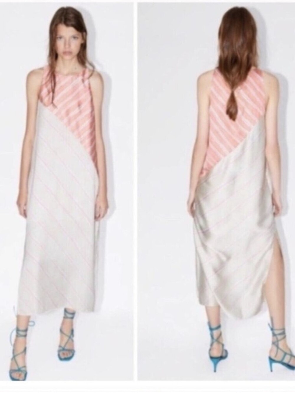 NWT Zara Striped Sleeveless Maxi Dress